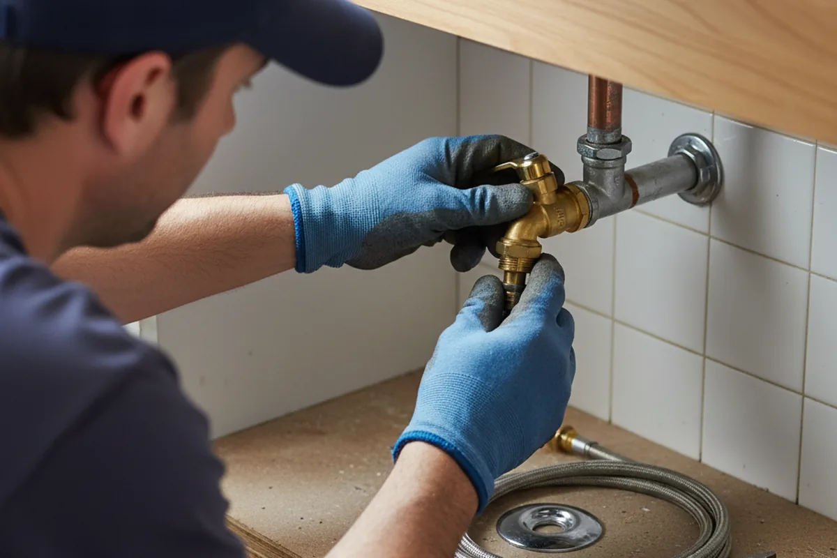 Shutoff valve and fitting work during Faucet and Fixture Repair in Mount Sterling
